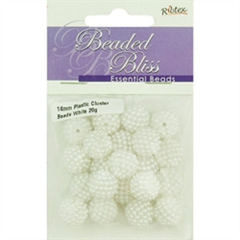 AussieSuperStore Jewellery Making Supplies Plastic Round Cluster Beads (in 2 colours) Plastic Round Cluster Beads (in 2 colours) | Jewellery Making Beads | Jewellery Making Supplies